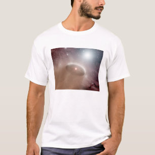 Camiseta Una O-estrella apenas detrás de una estrella