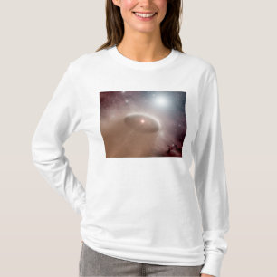 Camiseta Una O-estrella apenas detrás de una estrella