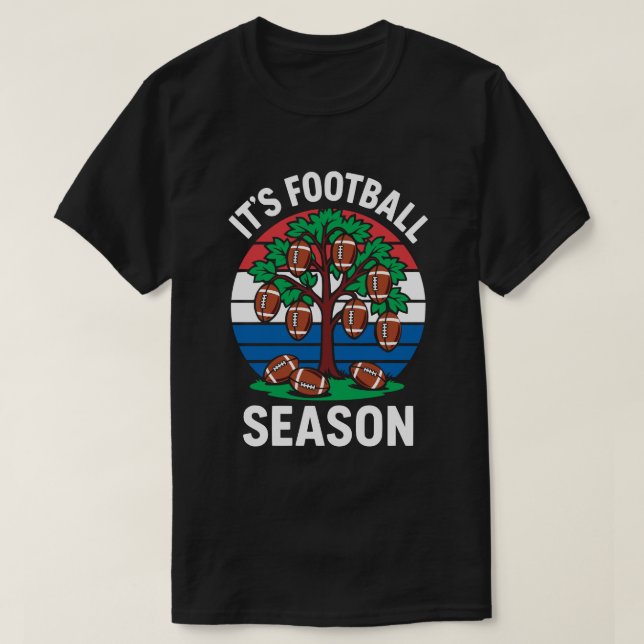 Camiseta Una opinión divertida en la temporada de fútbol (Diseño del anverso)