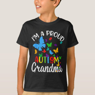 Camiseta Una orgullosa abuela autista con lazo de rompecabe