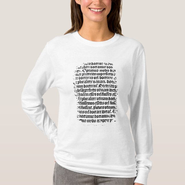 Camiseta Una página del 'Grammaire Latine (Anverso)