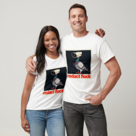 Camiseta Una paloma de cámara de vigilancia surrealista
