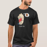 Camiseta Una pareja de leche y galletas<br><div class="desc">Esta linda camiseta de pareja o camiseta es un gran regalo para una pareja. Encuentra otras camisetas para parejas o camisetas de parejas divertidas. Consigue una gran camiseta de pareja para una ducha de matrimonio o para una novia o novio. Este gran "Made For Each Other" (Hecho para el otro)...</div>
