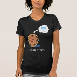 Camiseta Una pareja de leche y galletas
