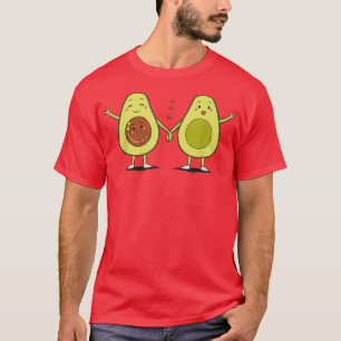 Camiseta Una pareja familiar de aguacate lindo con un regal
