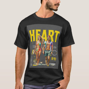 Camiseta "Una pareja romántica Personalizado en 3D con form