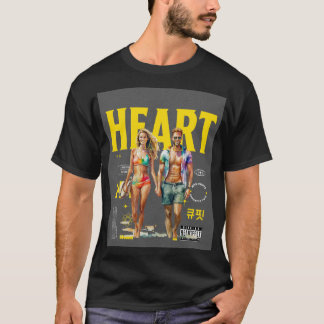 Camiseta "Una pareja romántica Personalizado en 3D con form