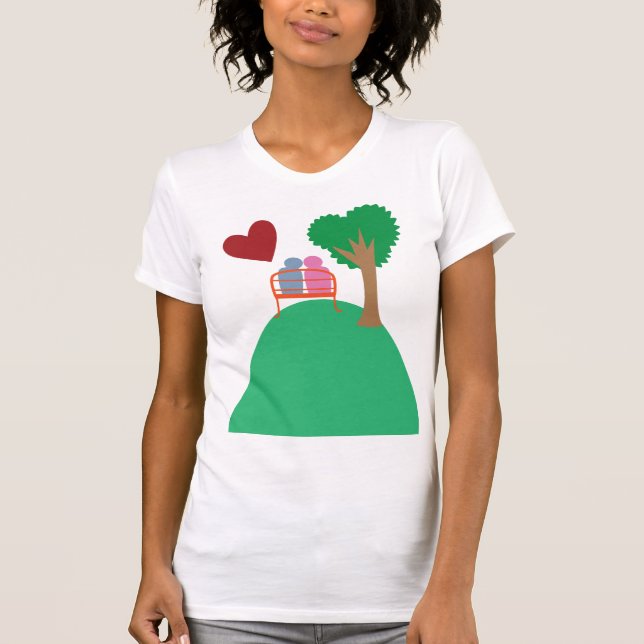 Camiseta Una pareja saliendo  (Anverso)