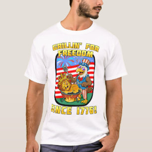 Camiseta Una parrilla en honor a la libertad. 1776