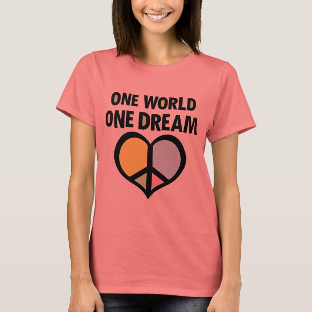 Camiseta Una paz mundial (Anverso)