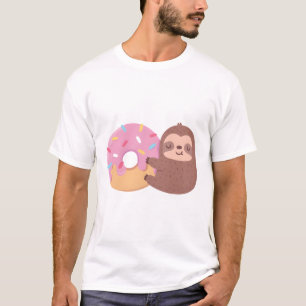 Camiseta Una Pequeña Lechita Apresurada A Un Donut
