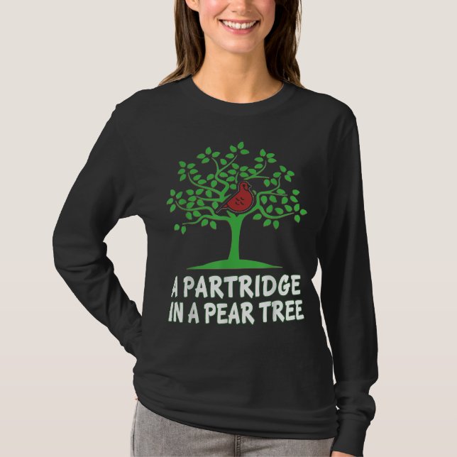 Camiseta Una perdiz en canción de un árbol perverso 12 días (Anverso)