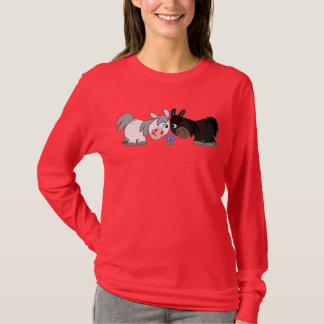 Camiseta Una Personalizado educada pone en duda a las mujer