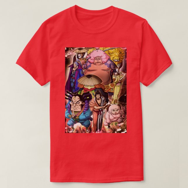 Camiseta Una pieza de los Scabbards Rojos (Diseño del anverso)