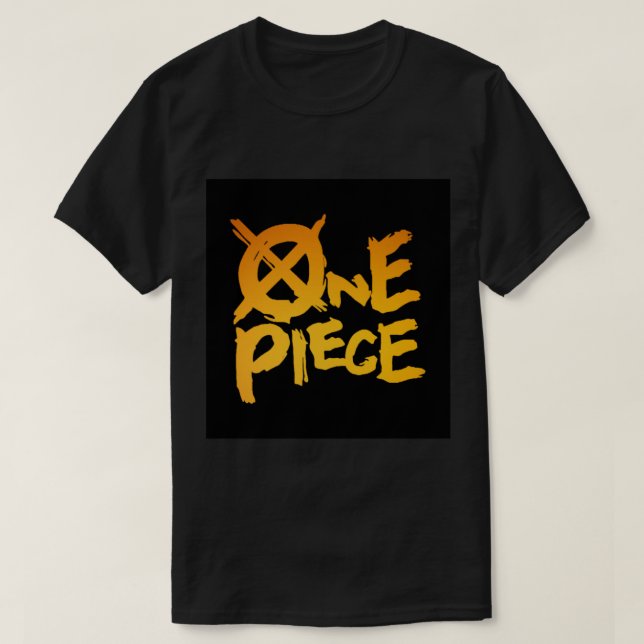 Camiseta Una Pieza Texto Arte Con Magnífica Variante De Col (Diseño del anverso)