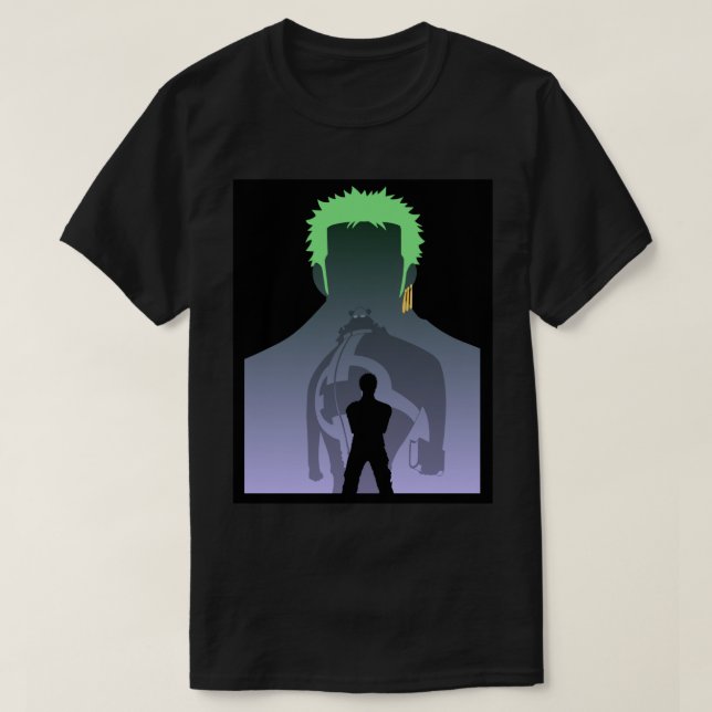 Camiseta Una pieza Zoro vs Kuma- Nada sucedió. (Diseño del anverso)