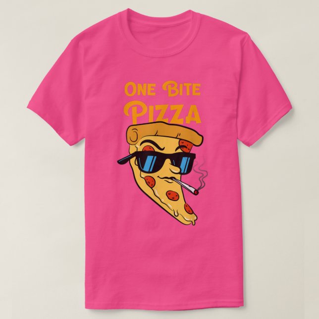 Camiseta Una Pizza Bite Cute Graciosa Pizza Para Hombres Pi (Diseño del anverso)