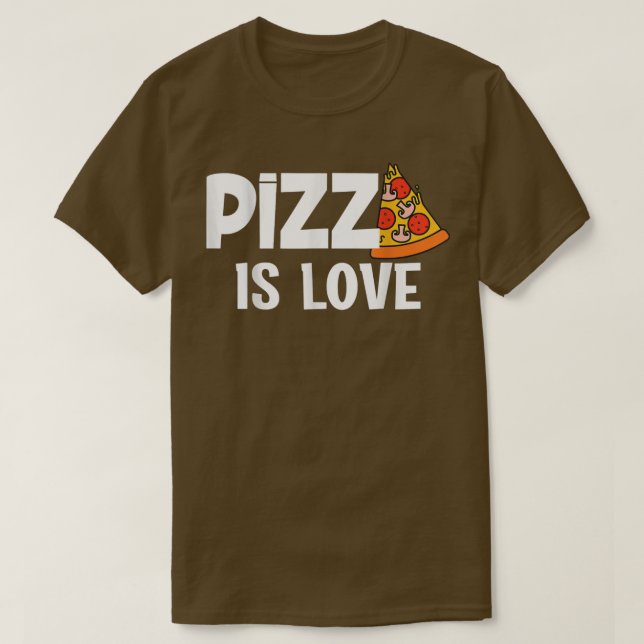 Camiseta Una pizza divertida es una rebanada de amor de la  (Diseño del anverso)
