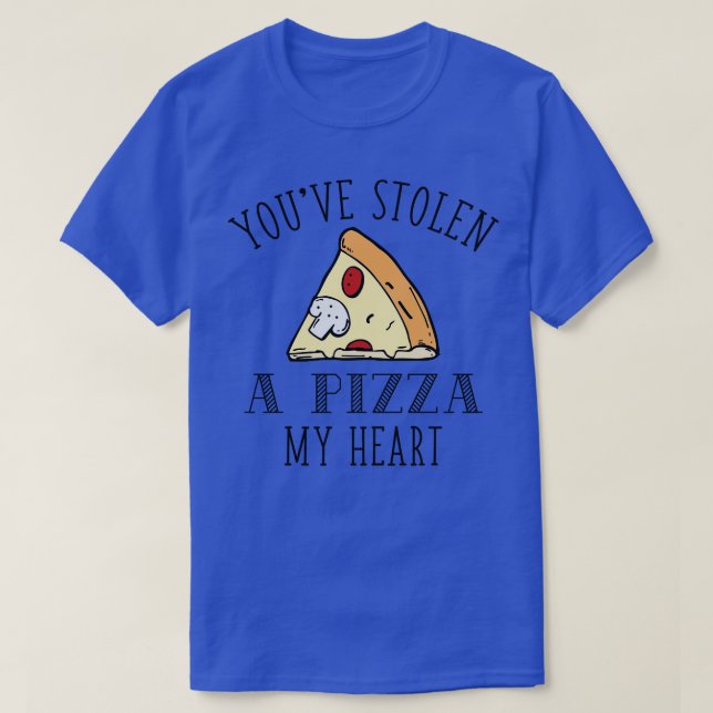 Camiseta Una pizza mi corazón (Diseño del anverso)