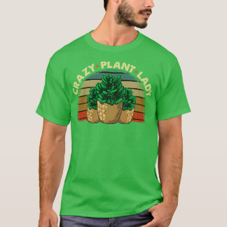 Camiseta Una planta loca y divertida, la dueña plantando ja