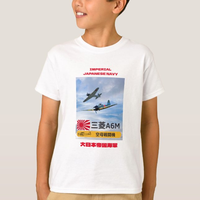 CAMISETA UNA PLAZA DE COMBATE "CERO" DE 6M MITSUBISHI (Anverso)