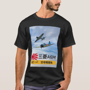 CAMISETA UNA PLAZA DE COMBATE "CERO" DE 6M MITSUBISHI