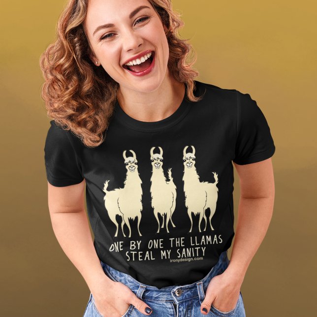 Camiseta Una por una las Llamas roban mi santidad gracioso  (Subido por el creador)