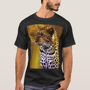 Camiseta Una postura del leopardo