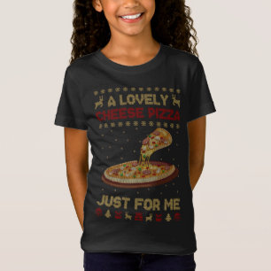 Camiseta Una preciosa pizza de queso sola Funny Kevin X-mas