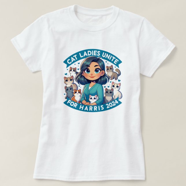 Camiseta Una profesión feminista inmadura de gato Lady Harr (Diseño del anverso)