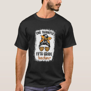 Camiseta Una profesora agradecida de quinto grado feliz oto