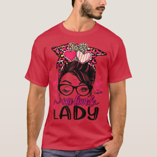Camiseta Una querida dama Messy Bun Leopard Pareja Love Val