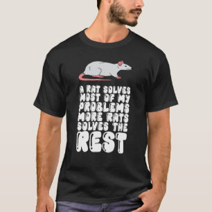 Camiseta Una Rata Resuelve La Mayoría De Mis Problemas Más