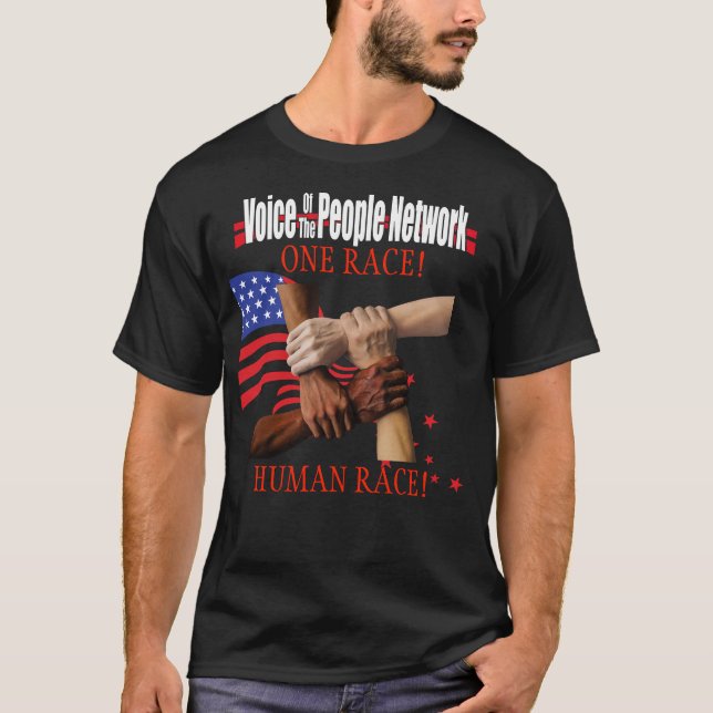 CAMISETA UNA RAZA HUMANA VPN DE LA RAZA (Anverso)