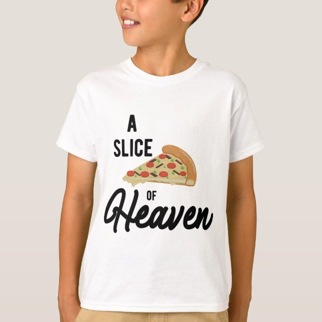 Camiseta Una rebanada de pizza mística del cielo (Anverso)