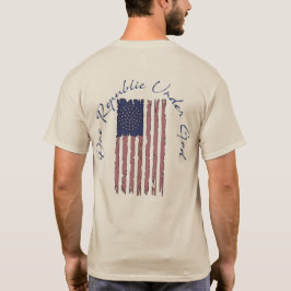 Camiseta Una república bajo Dios, audaz bandera con sabor