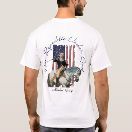 Camiseta Una república bajo Dios Washington Número14
