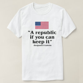 CAMISETA UNA REPÚBLICA SI PUEDES MANTENERLA CONSTITUIDA EN 