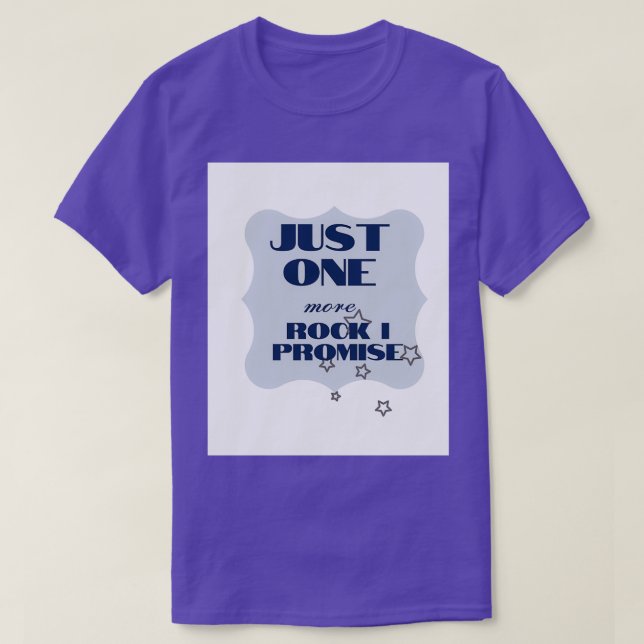 Camiseta Una roca más que prometo que los niños (Diseño del anverso)