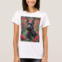 "Una rosa roja para el terrier negro escocés"
