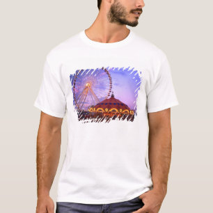 Camiseta Una rueda de la fortuna y un carrusel en el Navy P