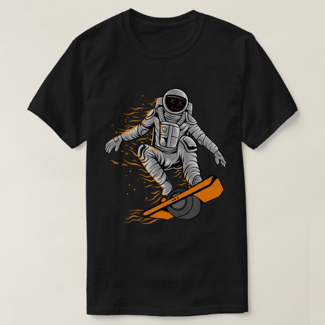 Camiseta una rueda divertido astronauta de tee OneWheel Flo (Diseño del anverso)