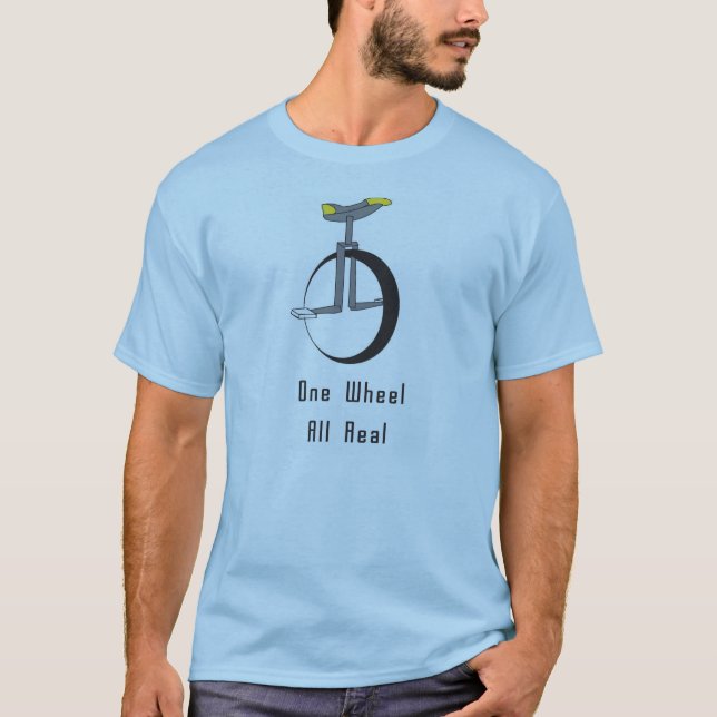 Camiseta una rueda lo mantiene real (Anverso)