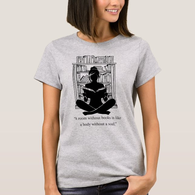 Camiseta Una sala sin libros (Anverso)