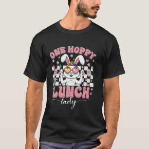 Camiseta Una Señora Almuerzo Alegre Huevos de Pascua Teñido