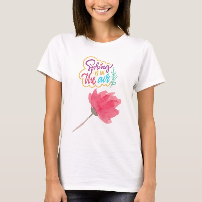 Camiseta Una serie visual de primavera (Anverso)