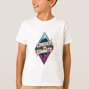 Camiseta Una silueta de montaña con la frase "Conque"