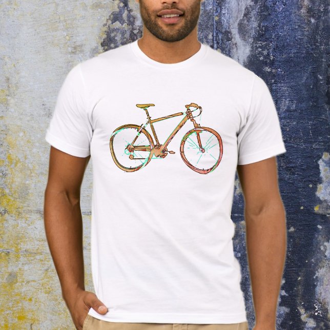 Camiseta Una Simple Bicicleta Gráfica Para Hombres (Subido por el creador)