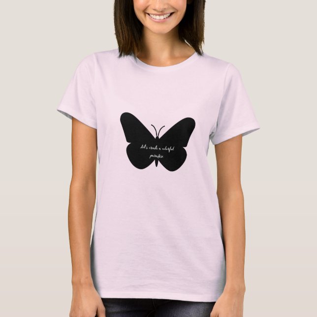 Camiseta Una simple cita en una simple mariposa (Anverso)