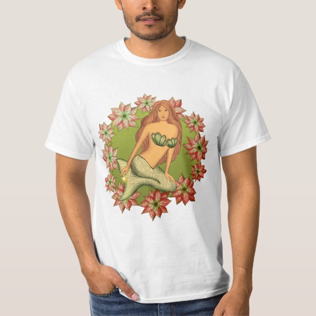 Camiseta Una sirena de Poinsettia (Anverso)